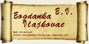 Bogdanka Vlajkovac vizit kartica